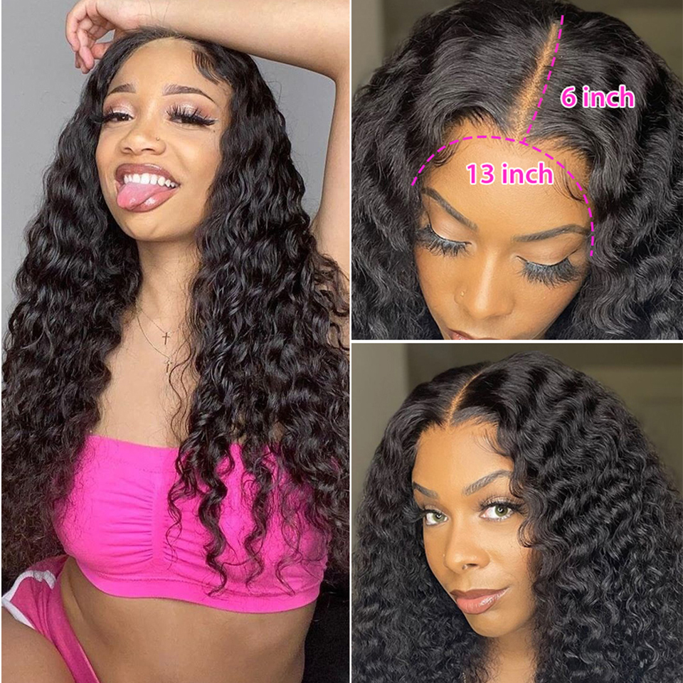 Water Wave Lace Front Wig 13X4 13x6 Lace Front Huma..
